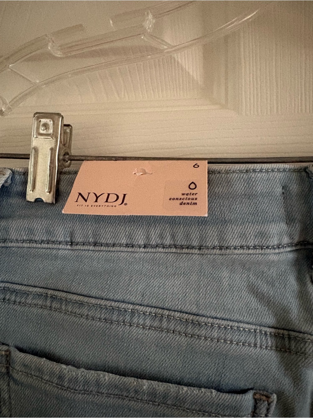 NYDJ Briella Light Wash Denim Bermuda Shorts - Picture 4 of 8